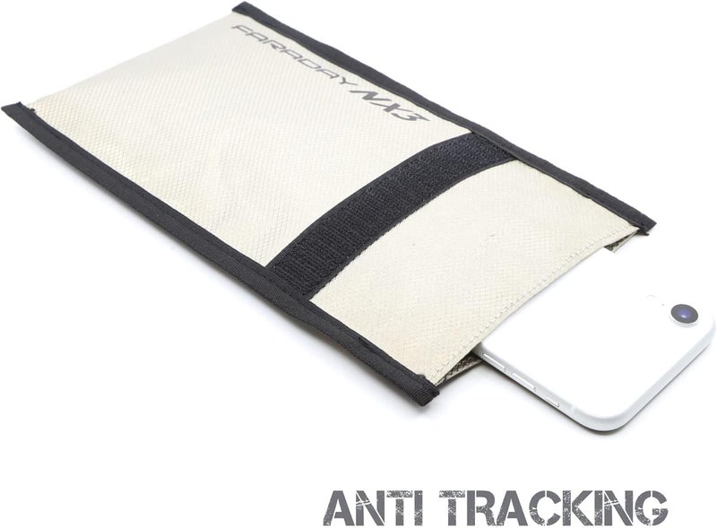 Faraday Defense حقيبة فاراداي ثلاثية الطبقات من قماش سايبر 5" × 7" مع أكمام درع الإشارة، مضادة للاختراق، مضادة للتتبع، حقيبة EMP - Image 4